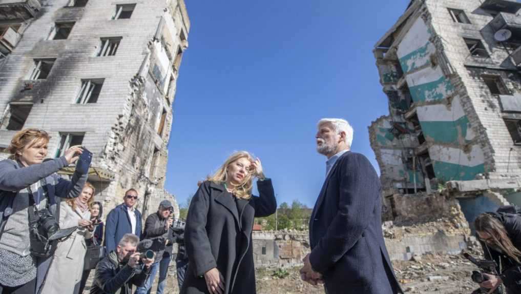 Prezidentka Zuzana Čaputová spolu s českým prezidentom Petrom Pavlom na návšteve Ukrajiny.