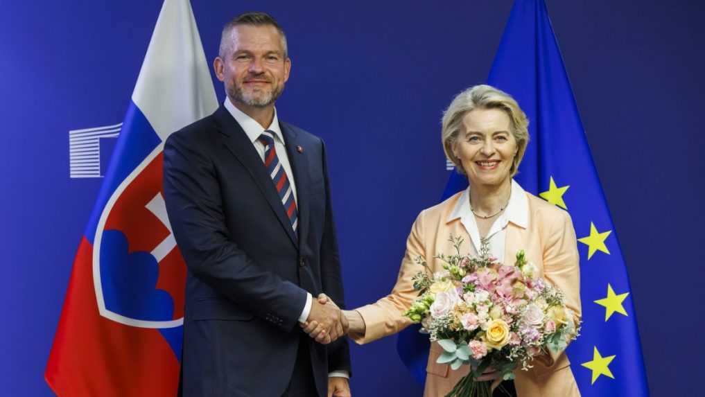 Prezident P. Pellegrini sa stretol s Ursulou von der Leyenovou. Zasadzoval sa o silné portfólio pre  M. Šefčoviča