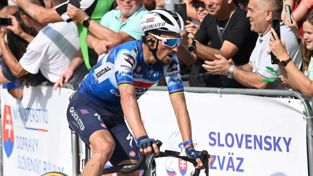 Alaphilippe triumfoval v tretej etape Okolo Slovenska, Slovák Kubiš piaty