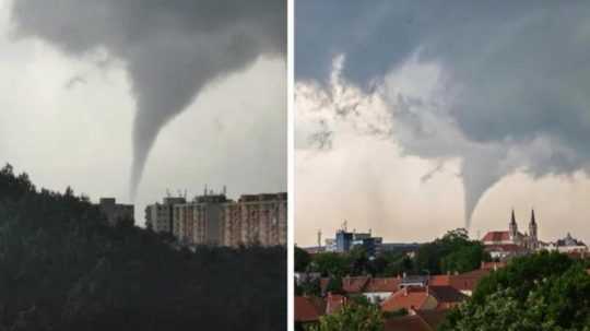 Neďaleko slovensko-maďarských hraníc sa vytvorilo tornádo