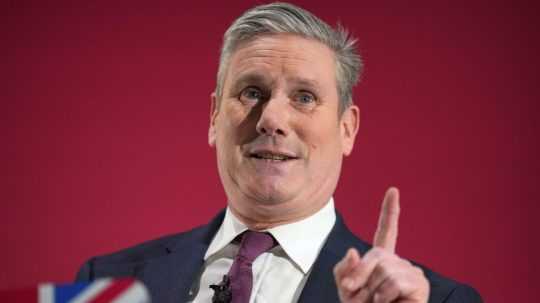 Na snímke líder britskej opozičnej Labouristickej strany Keir Starmer.