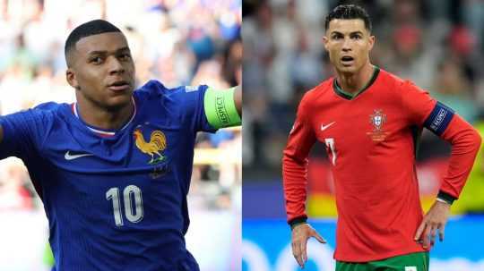 Kylian Mbappé a Cristiano Ronaldo.