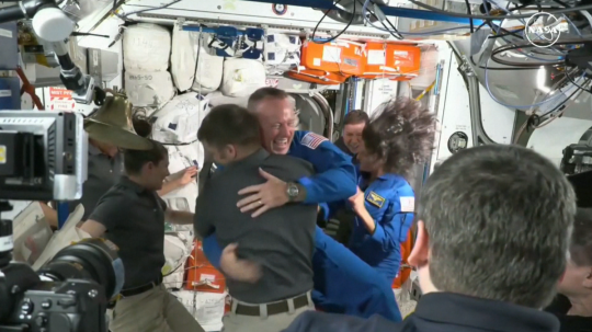 Astronauti na Medzinárodnej vesmírnej stanici.