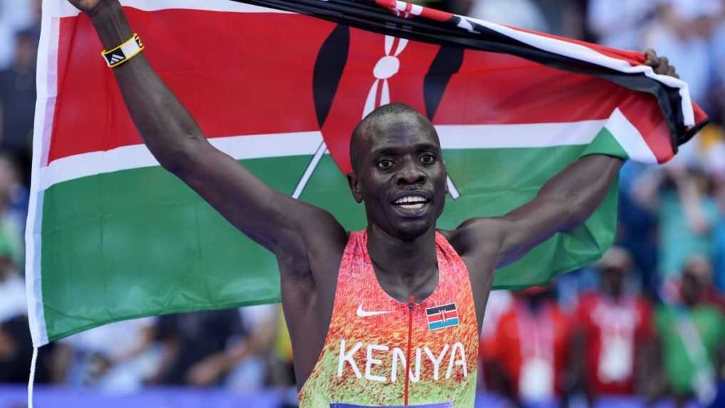 Kensk&yacute; atl&eacute;t Emmanuel Wanyonyi.