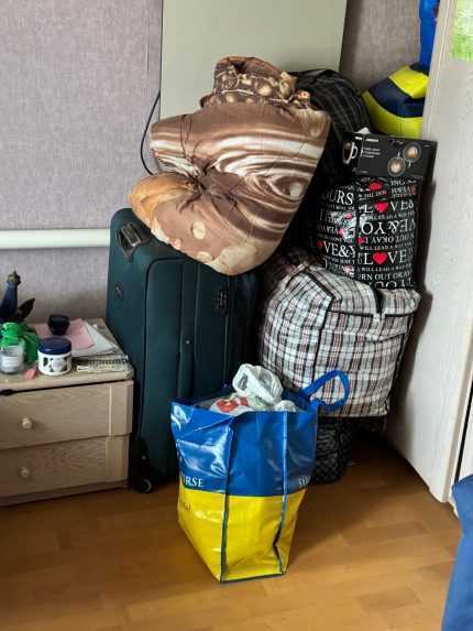 Na sn&iacute;mke batožina, ktor&uacute; si Zoja pripravila.