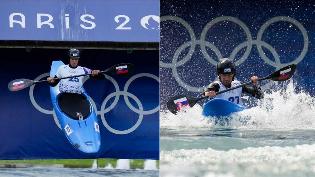 Slovenská štvorica kajakárov absolvovala časovku kajak krosu. K najrýchlejším sa nepriblížili