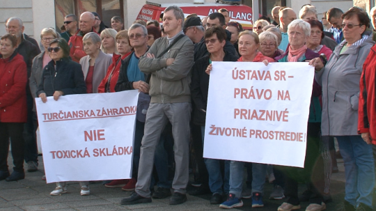 Protest v Sučanoch.