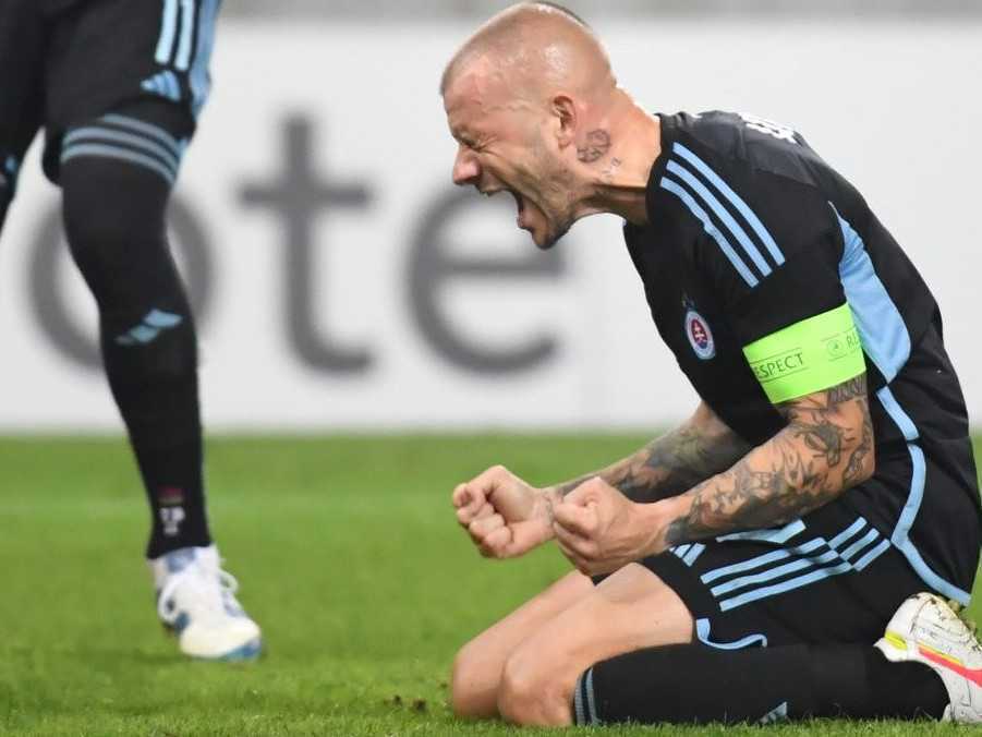 Na snímke futbalista Vladimír Weiss ml.