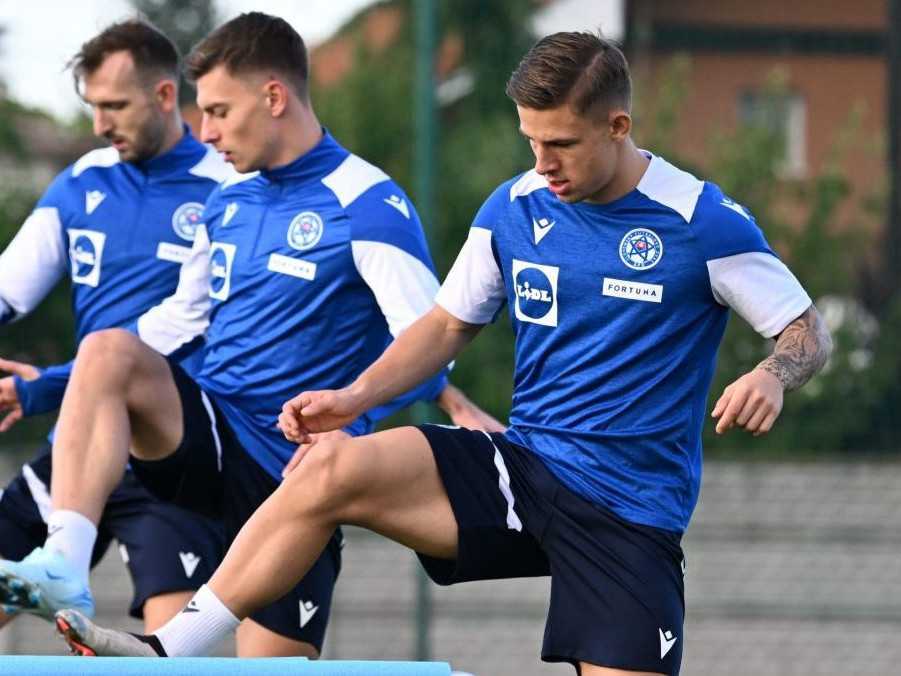 Na snímke Tomáš Suslov počas tréningu.