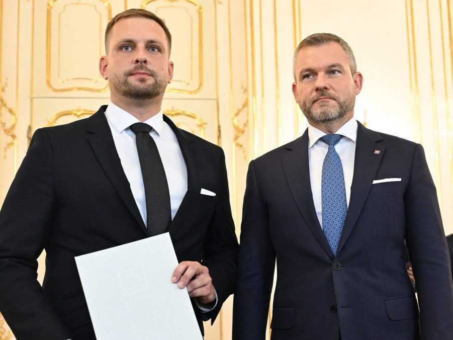 Prezident Pellegrini a Kamil Šaško.