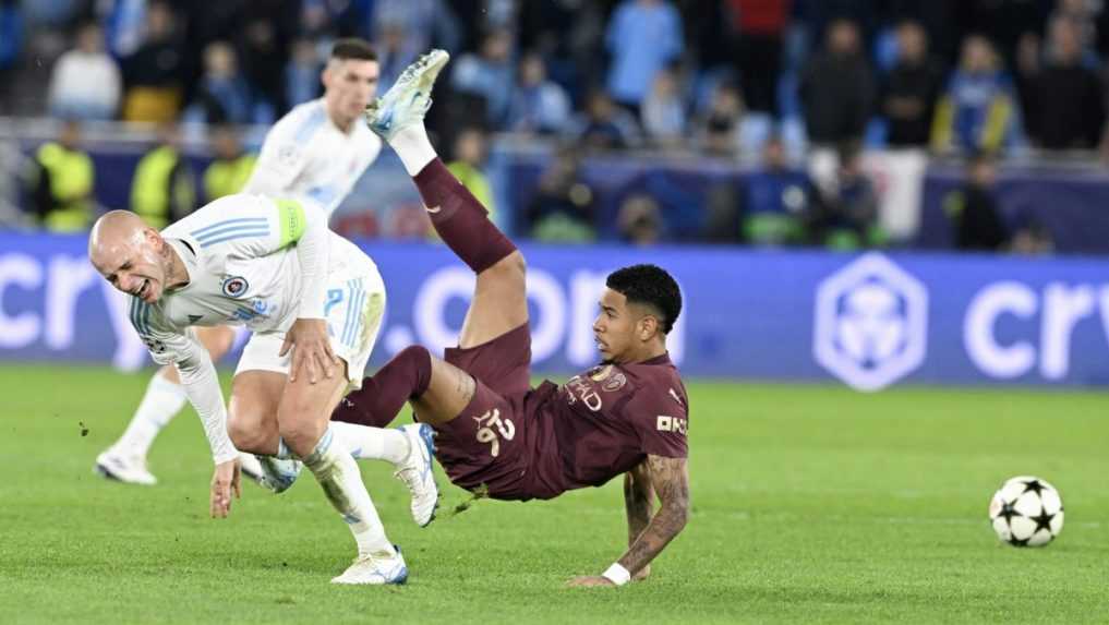 Prekvapenie sa na Tehelnom poli nekonalo: Manchester City zasadil Slovanu štyri gólové údery