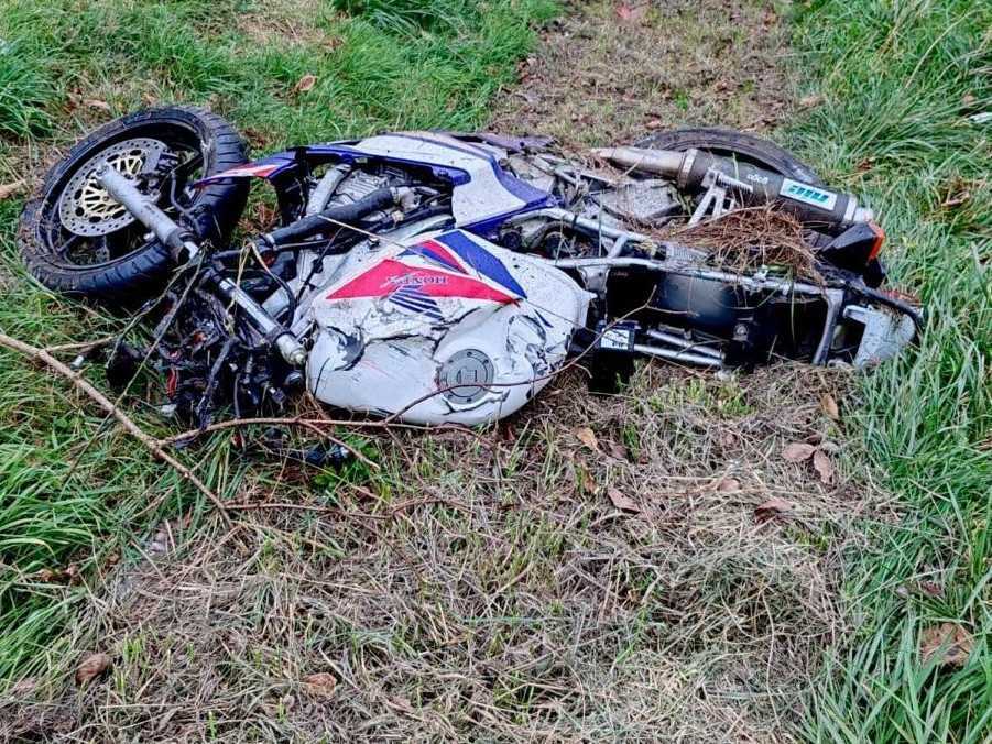 Na snímke miesto nehody.