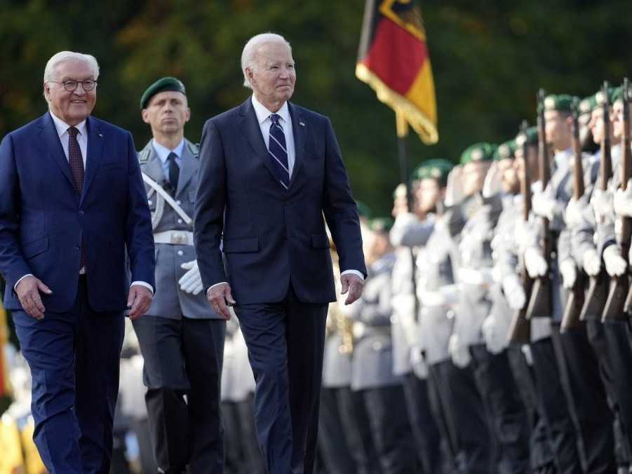 Americký prezident Joe Biden so svojím nemeckým náprotivkom Frankom-Walterom Steinmeierom.
