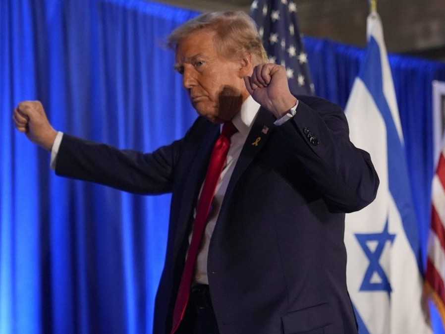 Republikánsky prezidentský kandidát Donald Trump.