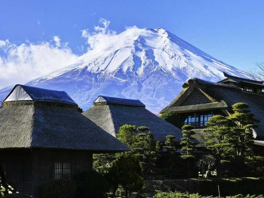 Na snímke japonská hora Fudži.