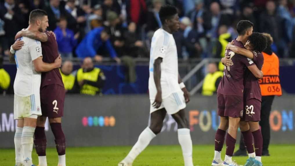 Prekvapenie sa na Tehelnom poli nekonalo: Manchester City zasadil Slovanu štyri gólové údery