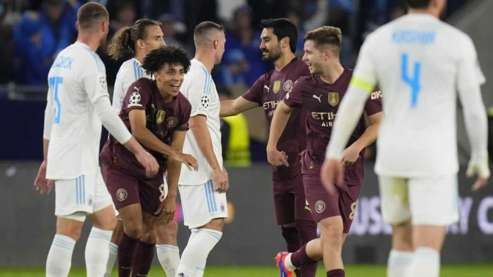 Prekvapenie sa na Tehelnom poli nekonalo: Manchester City zasadil Slovanu štyri gólové údery