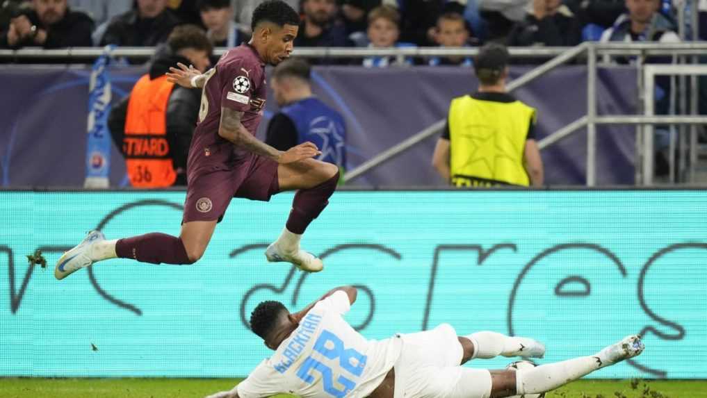 Prekvapenie sa na Tehelnom poli nekonalo: Manchester City zasadil Slovanu štyri gólové údery
