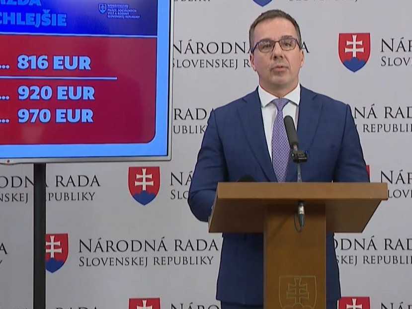 Minister práce Erik Tomáš (Hlas-SD).