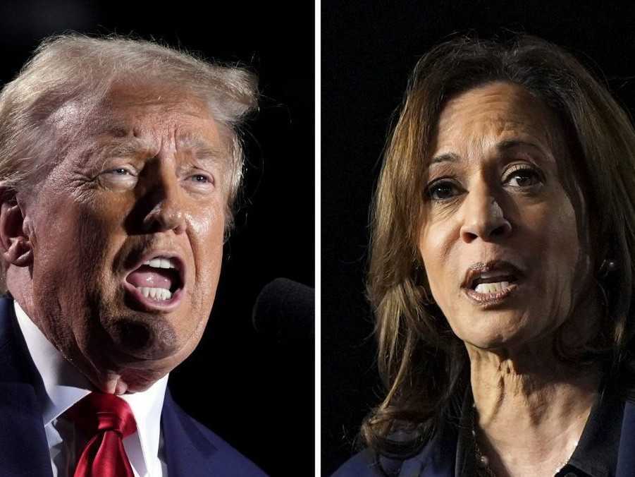 Donald Trump a Kamala Harrisová.