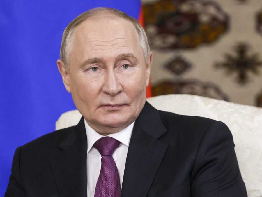 Ruský prezident Vladimir Putin v Turkménsku.