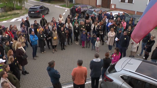 Protest proti odvolaniu riaditeľky.