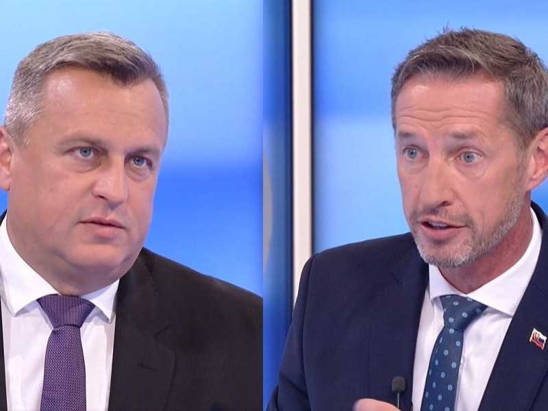 Podpredseda parlamentu Andrej Danko (SNS) a poslanec NR SR Milan Majerský (KDH).