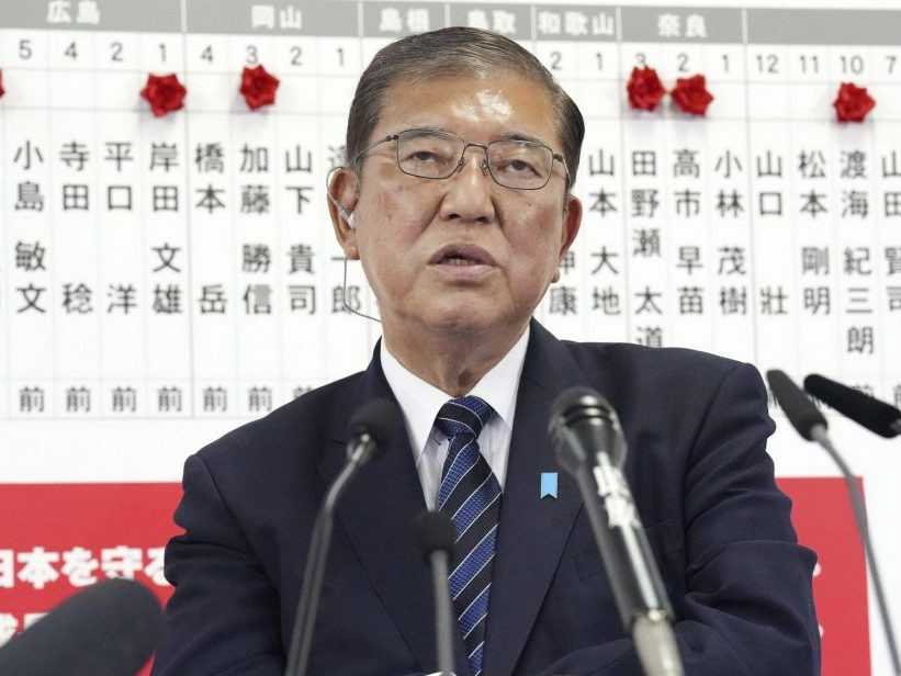 Japonský premiér a predseda Liberálnodemokratickej strany (LDP) Šigeru Išiba.