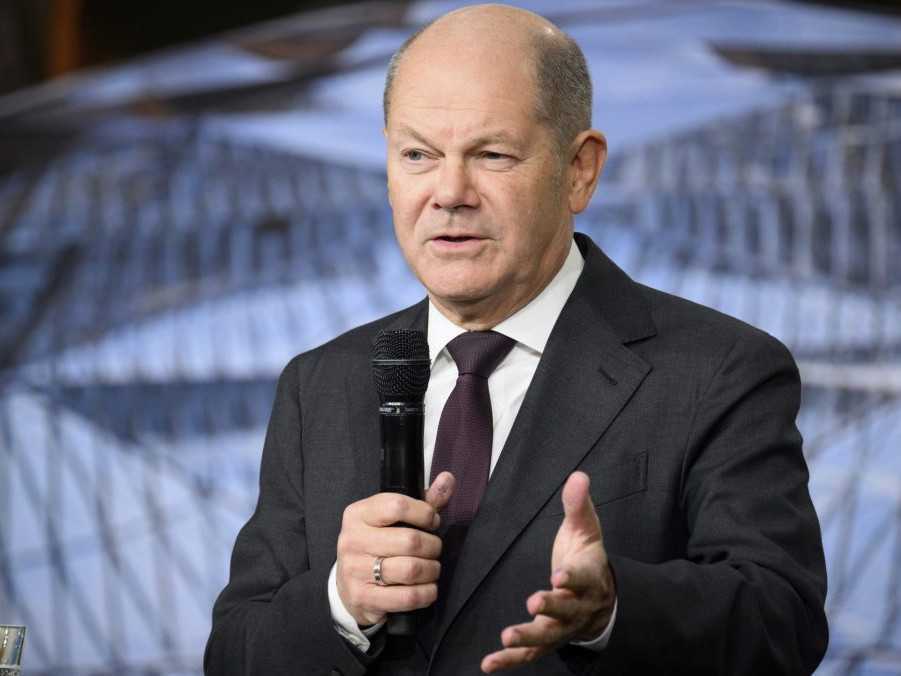 Na snímke nemecký kancelár Olaf Scholz.