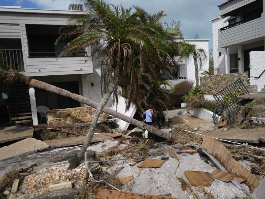 Škody po hurikáne Milton na Floride.