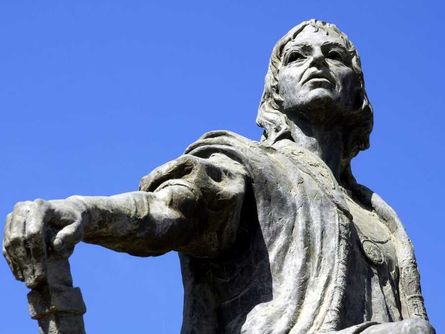 Socha Krištofa Kolumba v Španielsku.