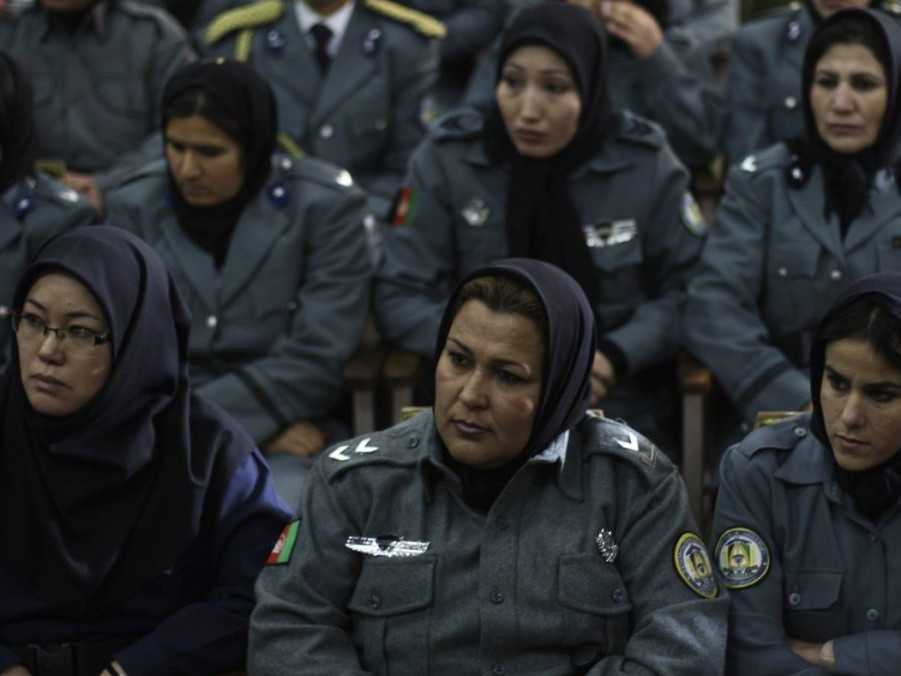 Archívna snímka afganských policajtiek.