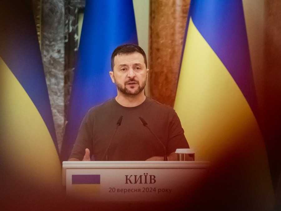 Ukrajinský prezident Volodymyr Zelenskyj.