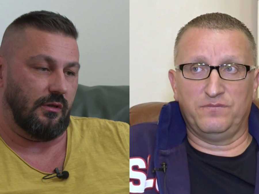 Zľava obvinený z vraždy Cynthie Simsik Juraj Csiffáry a neprávoplatne odsúdený za vraždu Iriny Marian Výborný.