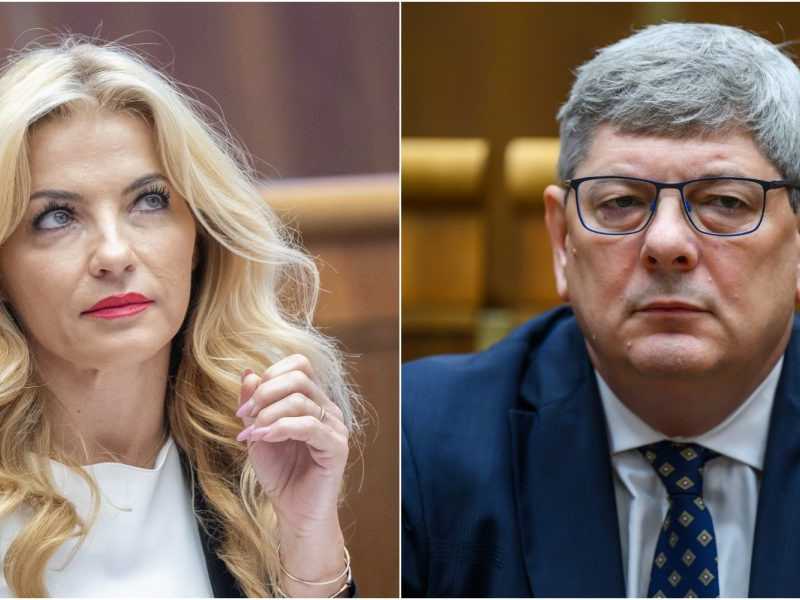 Na snímke zľava Martina Šimkovičová a Boris Susko.
