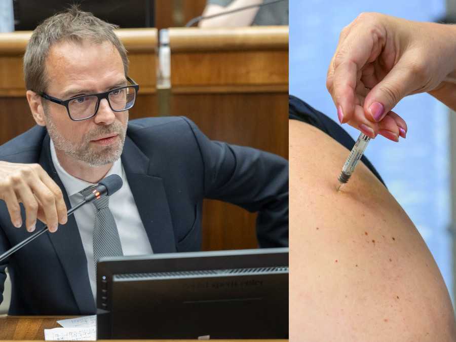 Na snímke poslanec Tomáš Szalay za SaS a očkovanie.