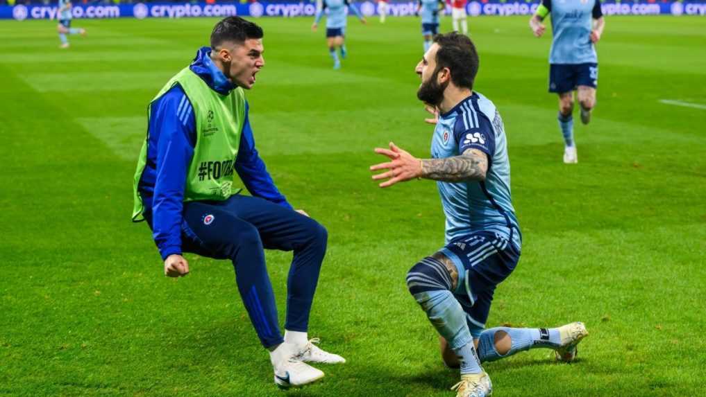 Parádny gól Marcelliho aj červená karta pre Toliča. Doteraz najlepší výkon v Lige majstrov Slovanu na body nestačil
