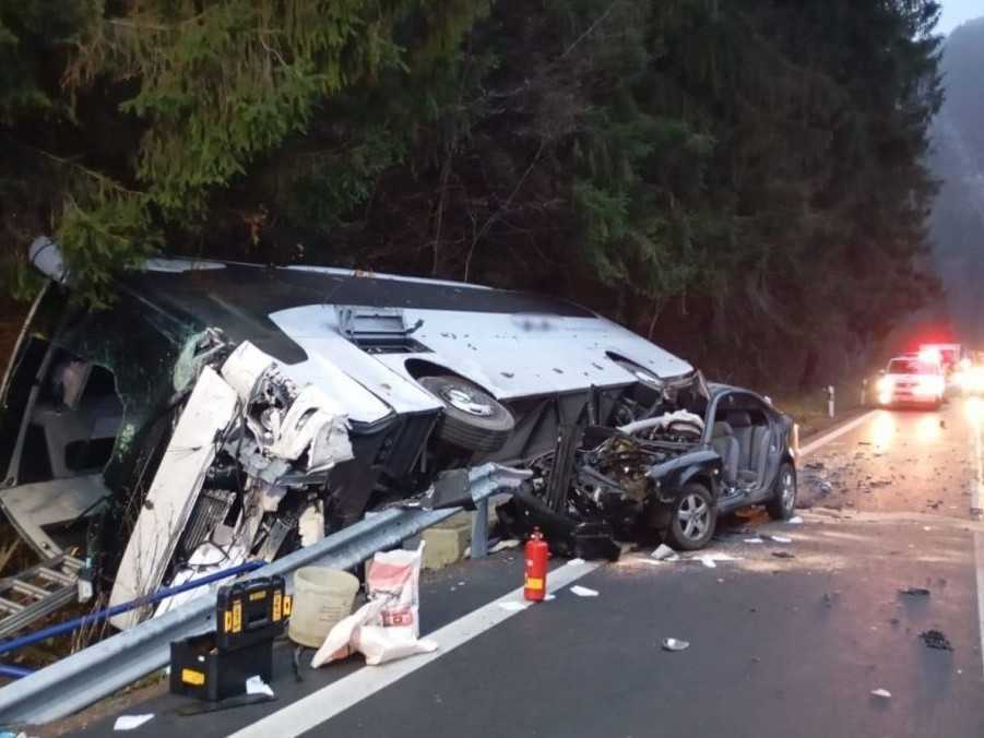 Dopravná nehoda pri Párnici.