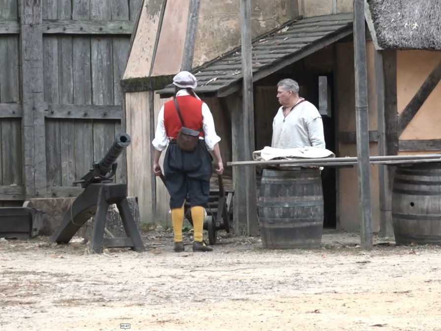 Na ilustračnej snímke ľudia v dobovom oblečení.