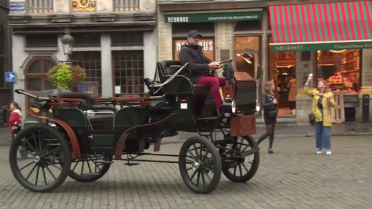 V Bruseli jazdí elektrický koč.