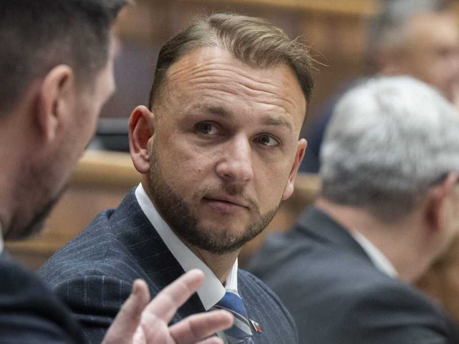 Minister vnútra Matúš Šutaj Eštok (Hlas-SD).