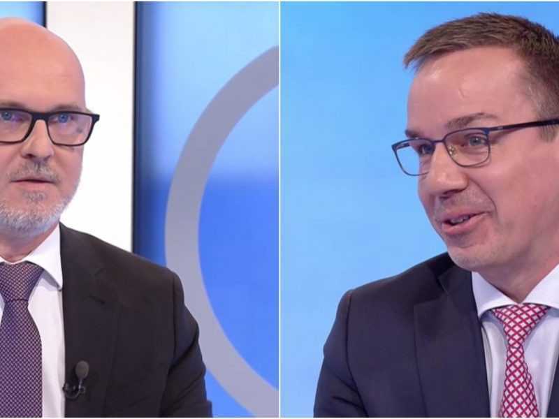 Na snímke Branislav Gröhling a Erik Tomáš.