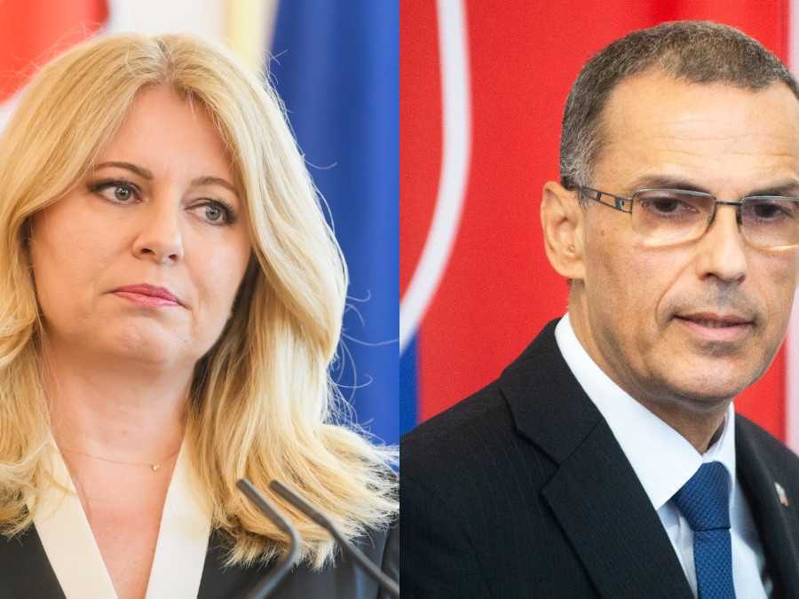 Na snímke bývalá prezidentka SR Zuzana Čaputová a generálny prokurátor Maroš Žilinka.