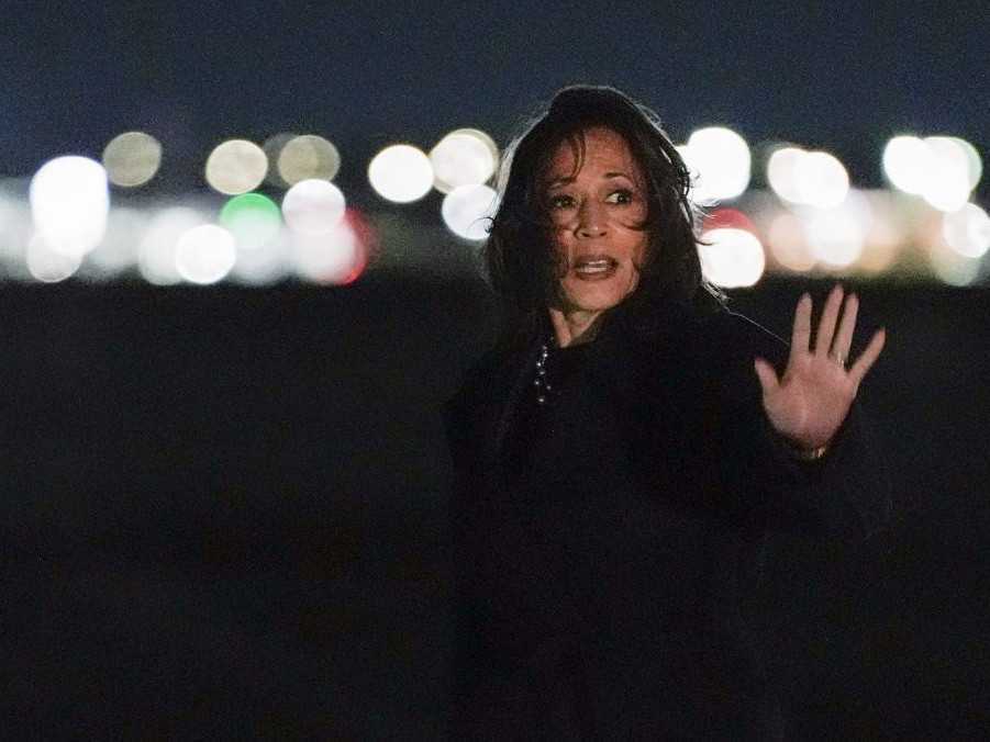 Demokratická kandidátka na prezidenta a viceprezidentka USA Kamala Harrisová.