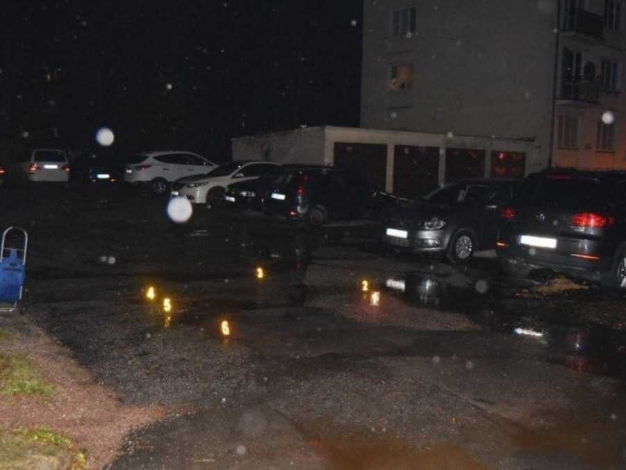 Na snímke miesto dopravnej nehody.