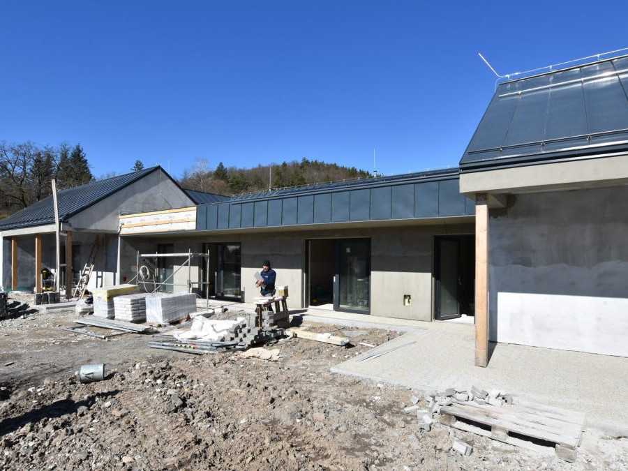 Výstavba rodinného domu.