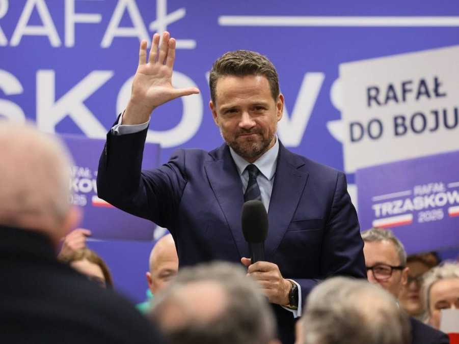 Starosta Varšavy Rafal Trzaskowski.