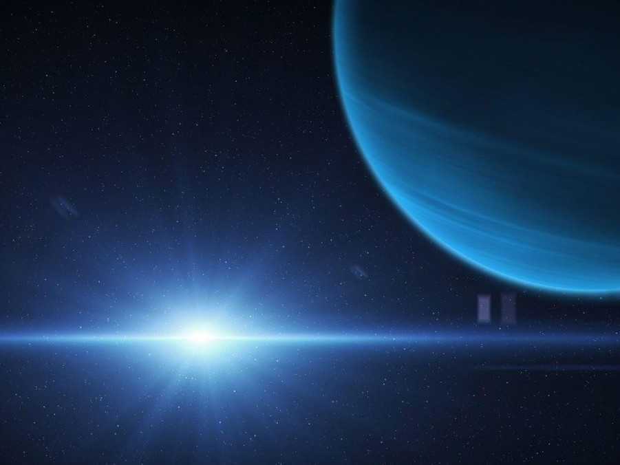 Ilustračná snímka planéty Neptún.