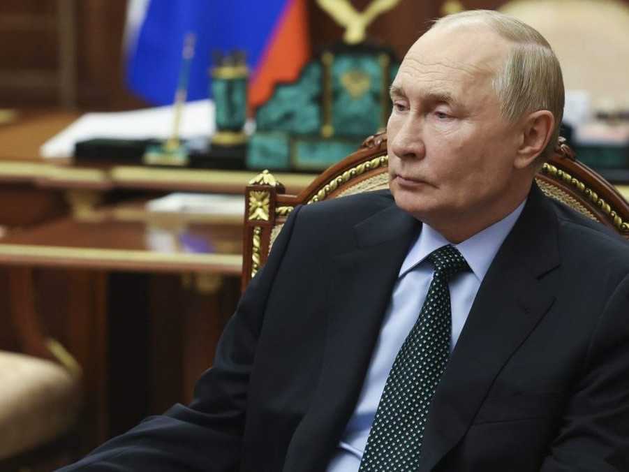 Na snímke ruský prezident Vladimir Putin.