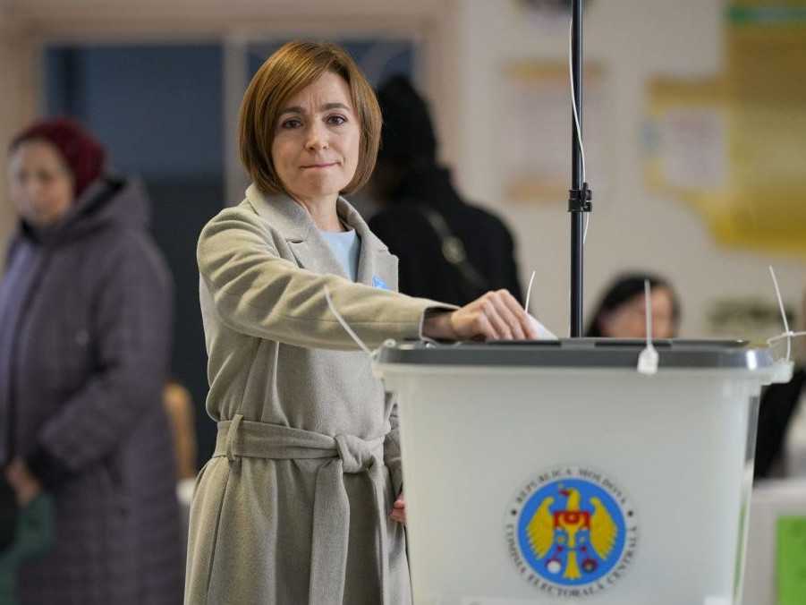 Moldavská prezidentka Maia Sanduová.